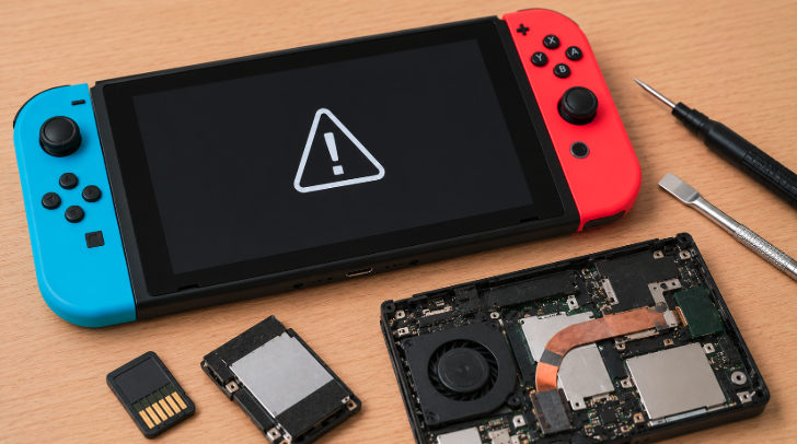 プレイ中に強制終了…高槻Switch修理で多いトラブル